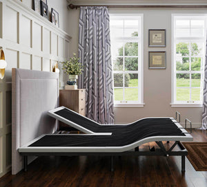 English Elm Btx4 Split Top Queen Adjustable Base Upholstered Frame with Wireless Remote Control B337P292226