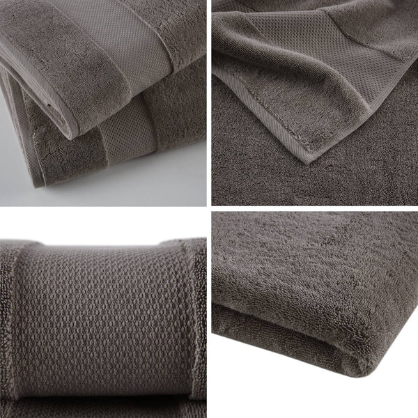 English Elm 2 Turkish Cotton Bath Sheets Set 35x70 Inches - Ultra Absorbent, Plush Spa-Luxe Towels for Home Charcoal 17.32 L x 12.6 W x 5.91 H B035P319793