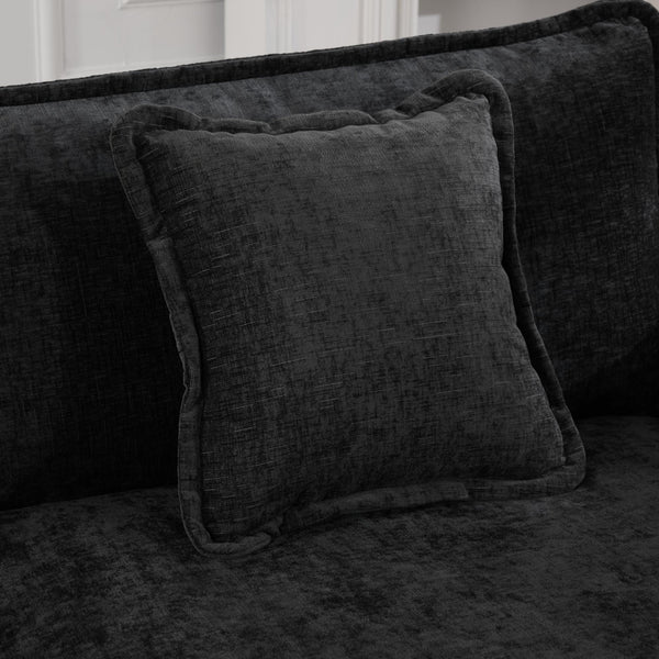 English Elm Cloud Sofa Single Seat Ergonomic Modular Sectional with Double-Layer Cushion & Breathable Chenille Black W1143S00034