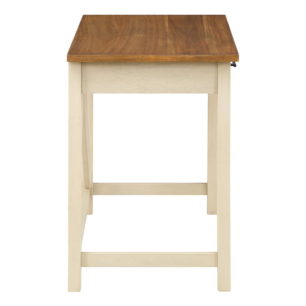 OSP Home Furnishings Milford Rustic Writing Desk Antique White