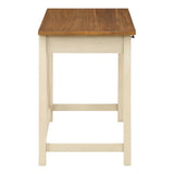 OSP Home Furnishings Milford Rustic Writing Desk Antique White