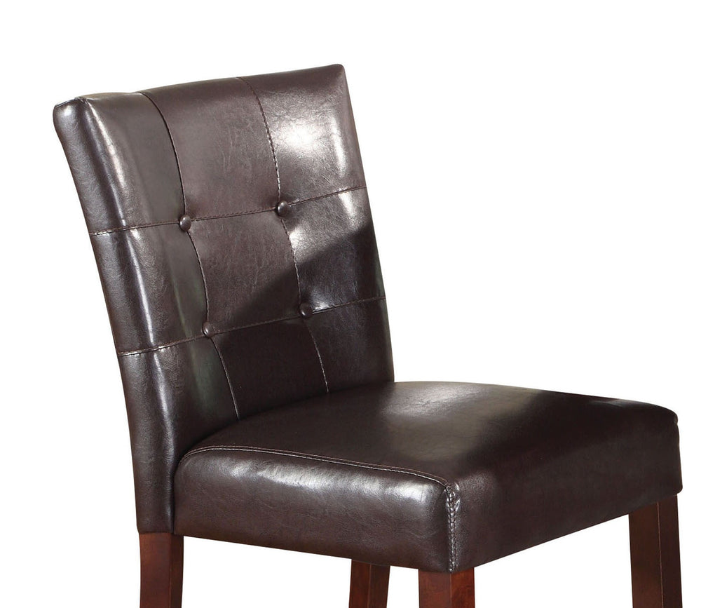 English Elm Set Rustic Counter Height Stools with Beige Upholstery and Nailhead Trim, Weathered Wood Charm Oak 26 L x 34 W x 6 H B2741P330643