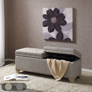 Madison Park Ashcroft Traditional Soft Close Storage Bench MP105-0189 Grey Multi