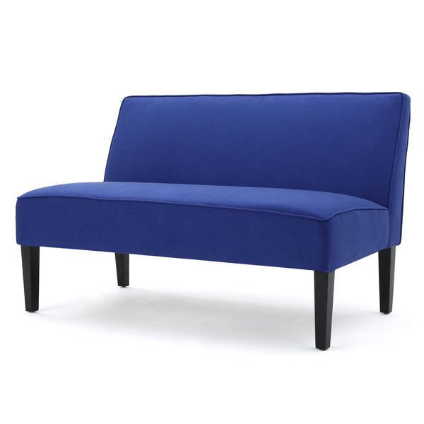 English Elm 50'' Linen Upholstered Loveseat Solid Wood Frame Modern Seating for Small Spaces N771P376540U