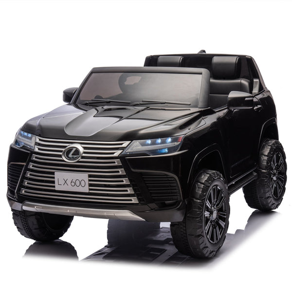 English Elm Licensed Lexus Lx600 24v Two Seater Kids Ride on Suv with Remote and Suspension Black W1578P339061