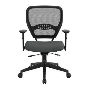 OSP Home Furnishings Air Grid Ergonomic Mesh Office Chair with Lumbar Support and Greenguard Certified Airflow Icon Grey 5500SL-226