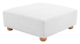 Tayte Ottoman White 110304 Zuo Modern