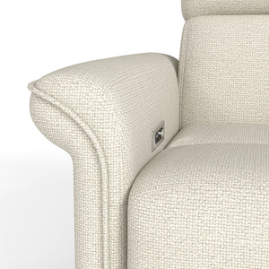 English Elm Power Power Swivel Rocker Recliner Chair with Wide Armrests, Dual USB Charging Ports, Compact Comfort Gray W1028S00054