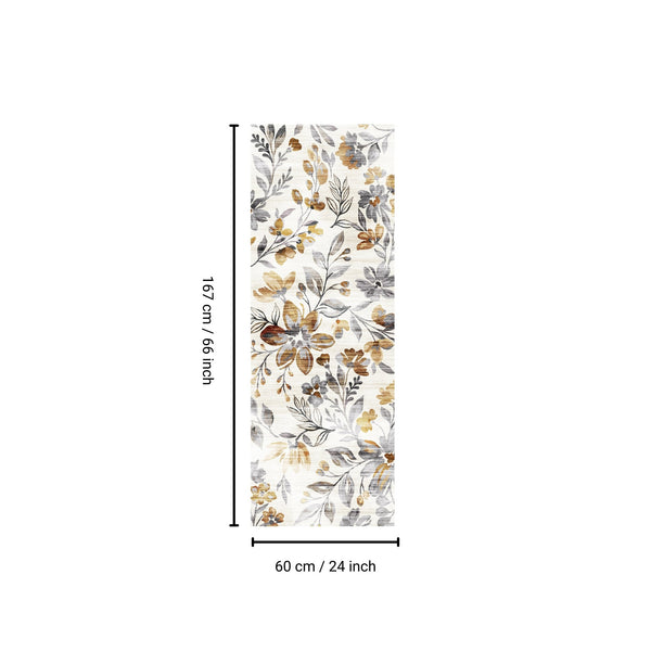 English Elm SPHINX Washable Non-Slip Runner Rug 24"x66" White Gray - Durable Low-Pile Indoor Outdoor Mat B186P261382