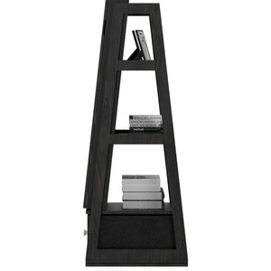 English Elm 360°swivel Jewelry Armoire with Led Lit Interior Full Length Mirror and Locking Drawers W3406P411294