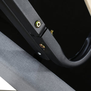 English Elm Twin Upholstered Hydraulic Storage Bed with Vertical Stripe Headboard, Space-Saving Modern Platform Gray SF000185AAE