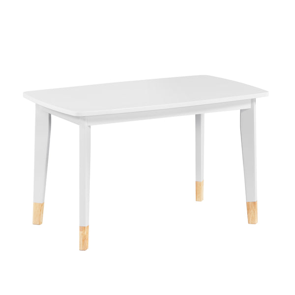 English Elm Gray Two-tone Solid Wood Kids Activity Table Set Four Chairs Playroom Furniture White B011P463888