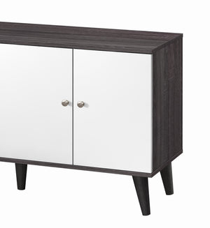 English Elm Amidon Mid-century Modern Tv Stand with Open Shelf and Cabinet for Living Room B2735P297795