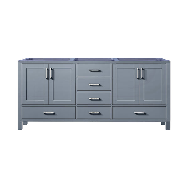 English Elm Dark Grey Double Bath Vanity - Stylish 72" W X 22" D Cabinet With Ample Storage & Soft-Close Drawers B2731P258907