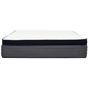 English Elm 14 Inch Full Hybrid Mattress Gel Foam Pocket Coils Ice Yarn Euro Top Cooling B011P474213