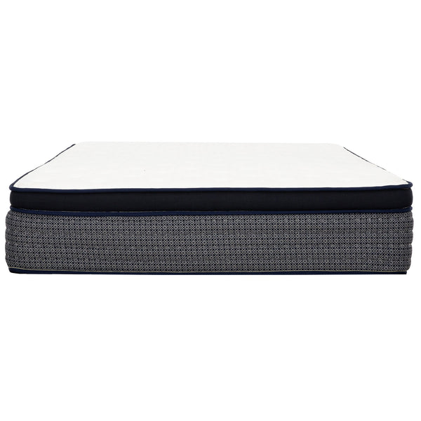 English Elm 14 Inch Full Hybrid Mattress Gel Foam Pocket Coils Ice Yarn Euro Top Cooling B011P474213