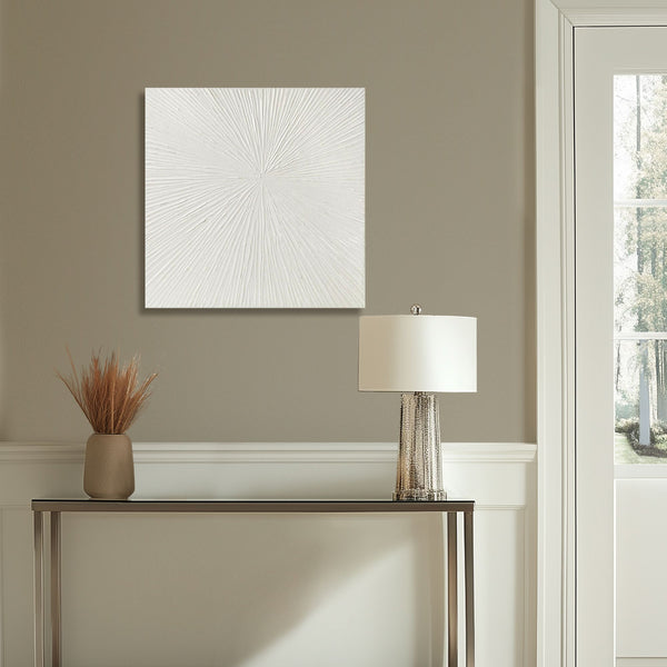 JLA Home Madison Park Signature - Hand Painted Dimensional Resin Sunburst Wall Art — Modern Textured 3D Abstract Focal Piece for Living Rooms and Offices MPS95A-0038