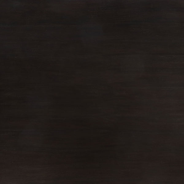 English Elm Vallerie Dramatic Trestle Dining Set with Upholstered Sloped Chairs, Distressed Noir Finish Elegance Black+Beige B062S01033