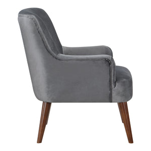 OSP Home Furnishings Chatou Chair  Charcoal 