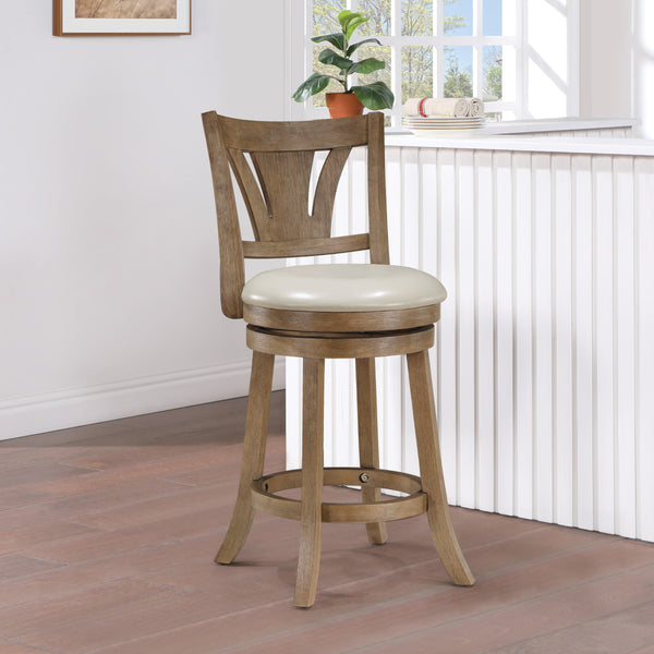 OSP Home Furnishings Miller Counter Stool Cream/Medium Oak