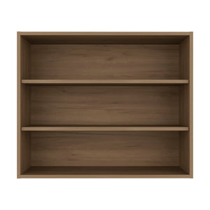 English Elm Natural Oak Wall Mounted Open Shelf Cabinet for Modern Kitchen or Pantry Storage B062P483756