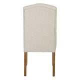 OSP Home Furnishings Jessica Tufted Dining Chair Linen