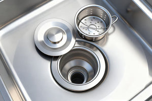 English Elm Stainless Steel Freestanding Utility Sink with Pull Out Faucet for Garage or Mudroom W3167P356272