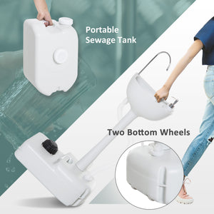 English Elm Kleankin Freestanding Outdoor Handwashing Station with Foot Pump Soap Dispenser Hdpe W2225P217039
