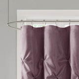 Madison Park Laurel Transitional Tufted Semi-Sheer Shower Curtain MP70-440 Plum