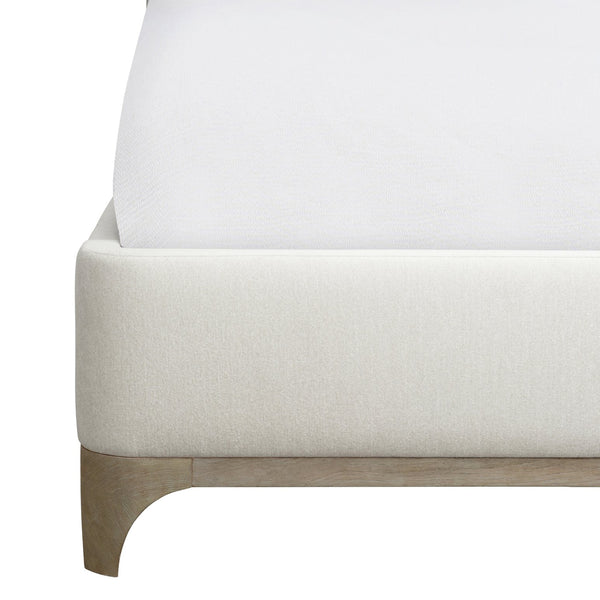 Bernhardt Bernhardt Albion Queen Shelter Bed With Pewter Wood Frame And Upholstered Cocoon Headboard, Plush K1765