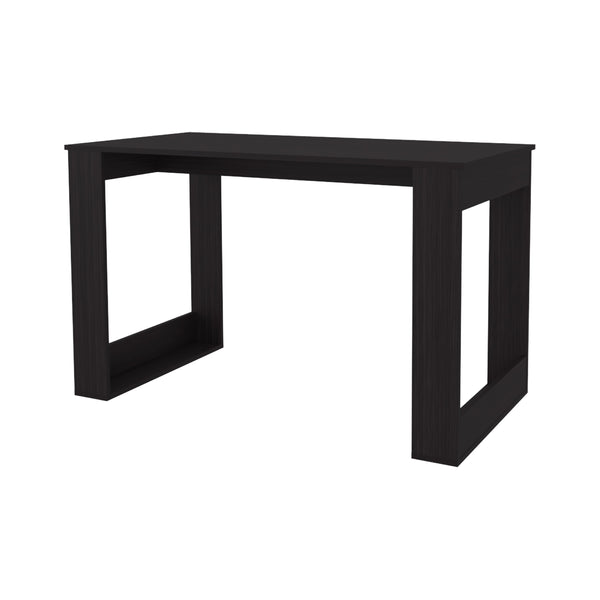 English Elm Aurora Wengue Writing Computer Desk – Spacious 47.2" Work Surface, Minimalist Design for Compact Home Office B128P287525