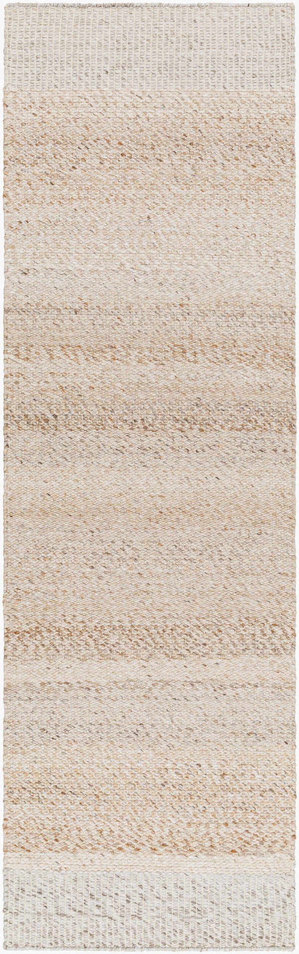 Surya Abby 2' X 3' Eco-friendly Handmade Rug – Chic Cottage Style, Durable, Easy To Clean, And Unique! Beige Recycled Pet Yarn Abb2301-268