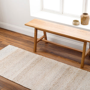 Surya Abby 2' X 3' Eco-friendly Handmade Rug – Chic Cottage Style, Durable, Easy To Clean, And Unique! Beige Recycled Pet Yarn Abb2301-268