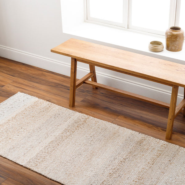 Surya Abby 2' X 3' Eco-friendly Handmade Rug – Chic Cottage Style, Durable, Easy To Clean, And Unique! Beige Recycled Pet Yarn Abb2301-268