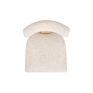 English Elm Jennifer Taylor Home - Louise Split Back Upholstered Dining Side Chair Set of 2 in Travertine Beige Chenille with Solid Rubberwood Legs and Cozy Texture B2719P269263