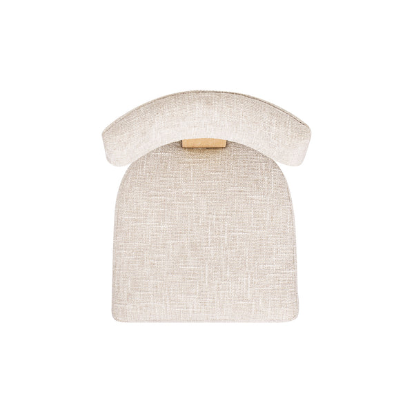 English Elm Jennifer Taylor Home - Louise Split Back Upholstered Dining Side Chair Set of 2 in Travertine Beige Chenille with Solid Rubberwood Legs and Cozy Texture B2719P269263