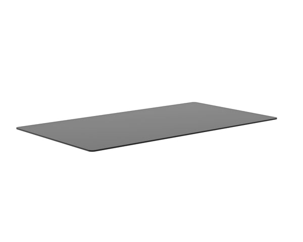 Sunpan Glass Dining Table Top - Elegant Rectangular Smoke Grey Design for Your Dining Space - 108952 96"