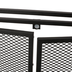 English Elm Christopher Knight Home® - FIREPLACE Samantha Iron Screen with Matte Finish, Handcrafted Mesh Guard, Dual Doors & Sleek Frame Black 67721.00