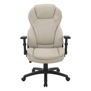 OSP Home Furnishings Exec High-back Bonded Leather Office Chair with Lumbar Support and Pneumatic Height Adjust EC91150-EC21