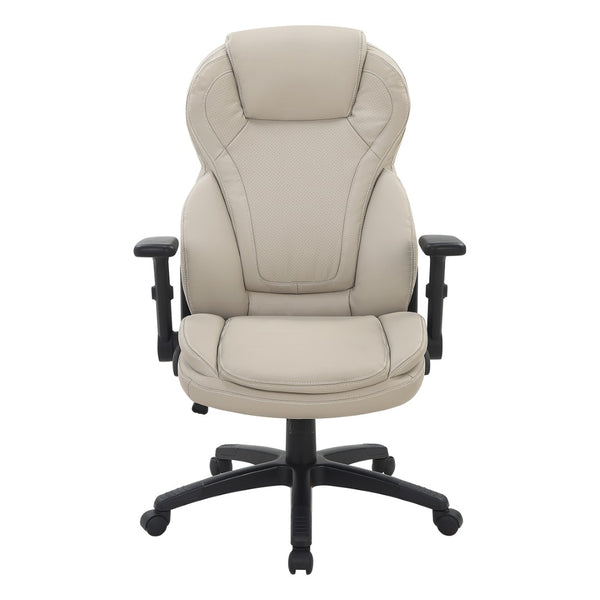 OSP Home Furnishings Exec High-back Bonded Leather Office Chair with Lumbar Support and Pneumatic Height Adjust EC91150-EC21