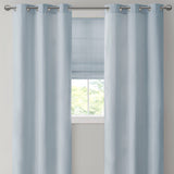 Madison Park Galen Casual Basketweave Room Darkening Curtain Panel Pair MP40-7926 Blue