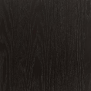 English Elm Sherry Rustic Espresso Cultured Marble Round Dining Table 54" Pedestal Base Durable Elegance B062S00873