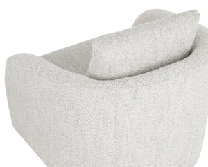 Sunpan WEXFORD Swivel Lounge Chair - Cozy Deco Opal Accent with 360° Motion for Modern Living Spaces 112797