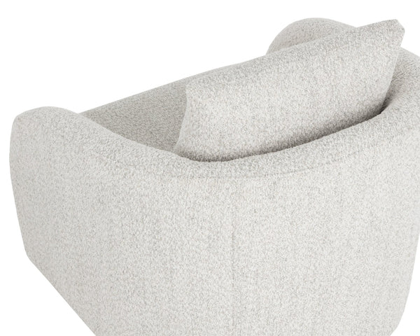 Sunpan WEXFORD Swivel Lounge Chair - Cozy Deco Opal Accent with 360° Motion for Modern Living Spaces 112797