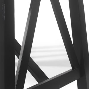 English Elm Christopher Knight Home® - DINING Table with Farmhouse Charm, Solid Rubberwood Frame, Wood-Look Top, 71" x 44.5" Spacious Design Matte Black 69001.00BLK