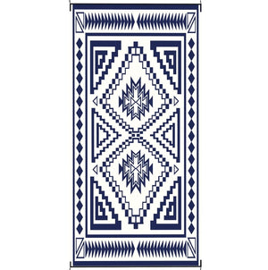 English Elm Patio Reversible Polypropylene Outdoor Rug Waterproof Uv Resistant with Carry Bag T3971P421033