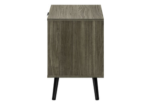English Elm Accent Side Table Rustic Grey Laminate Compact Storage Cabinet Transitional Bedroom Grey B2710P461693