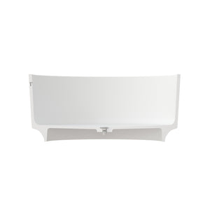 English Elm 49 Inch Square Freestanding Soaking Tub Eco Stone Resin Matte Spa Bath T3785P353966