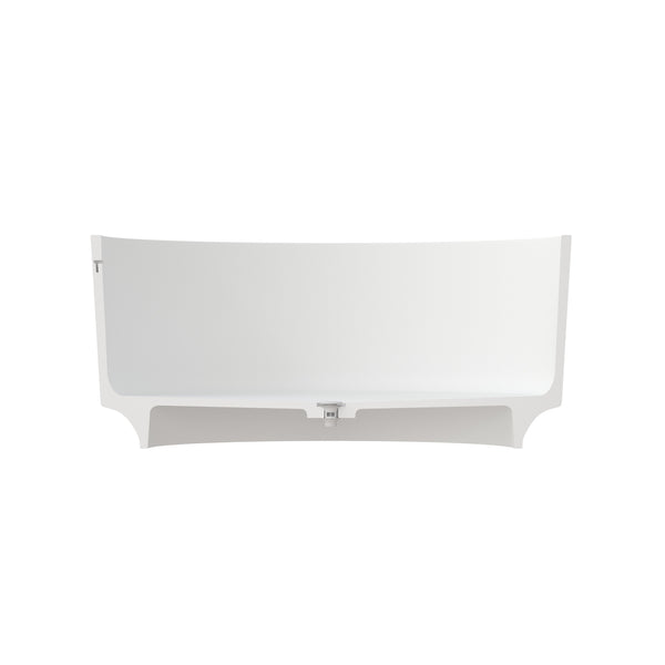 English Elm 49 Inch Square Freestanding Soaking Tub Eco Stone Resin Matte Spa Bath T3785P353966