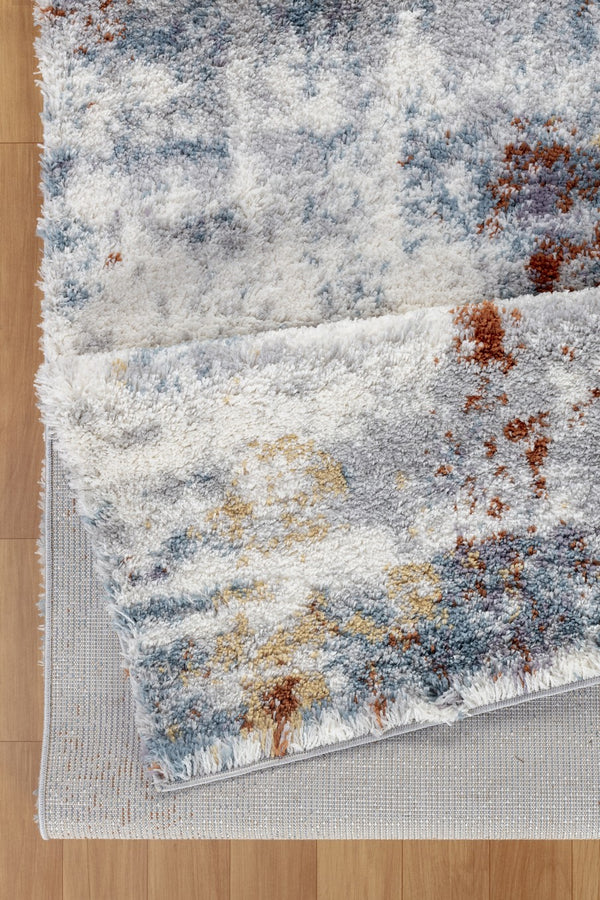 English Elm Loft Shag Area Rug - 7'10" X 9'10" Grey Plush Shag For Modern Living Spaces, Durable & Stylish Comfort B186P181114